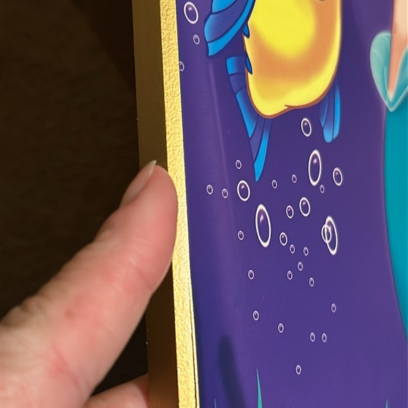 Disney’s The Little Mermaid w Sebastian & Flounder 17x11 mounted wall hanging - Picture 12 of 13